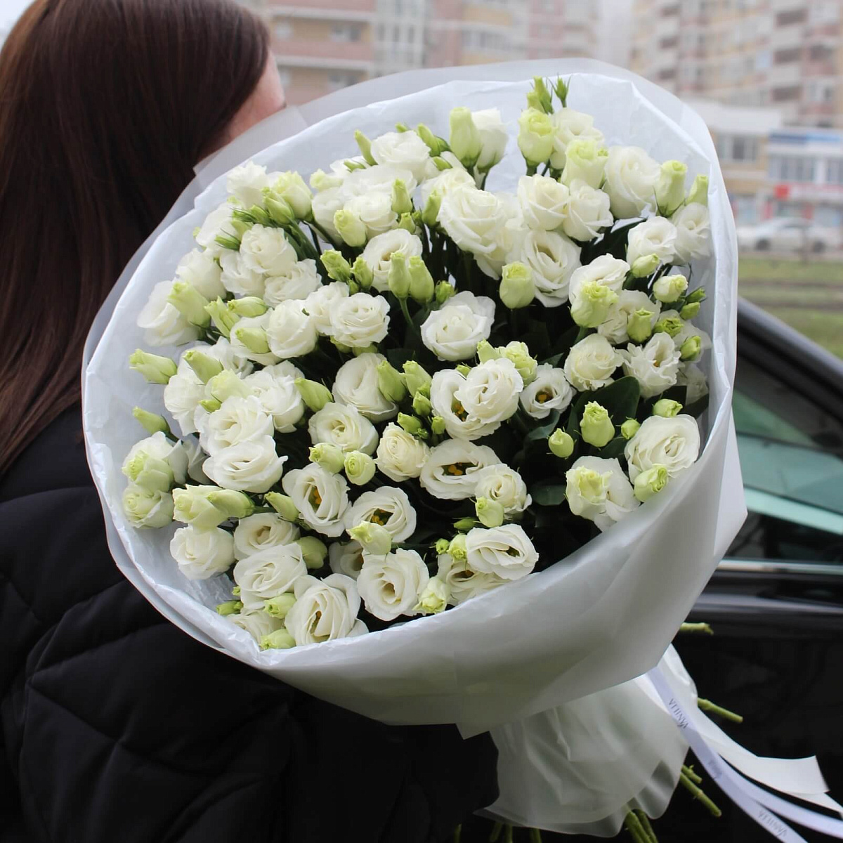 Букет "Белая эустома"