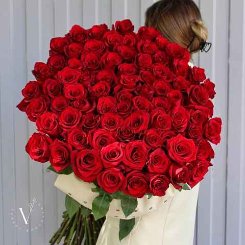 Букет из 75 роз Explorer 90 см - изображение 2