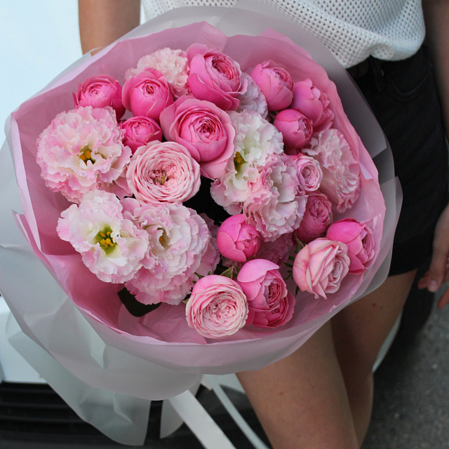 Сборные букеты  : Розовый сборный букет