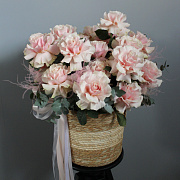 Корзина из 23 роз Pink Mondial