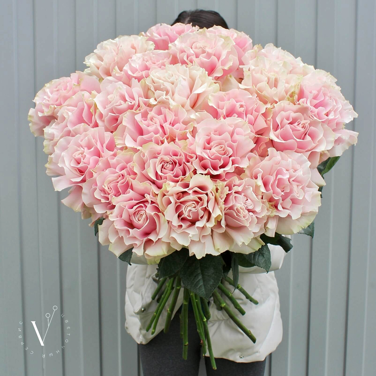 Букет из 25 роз Pink Mondial