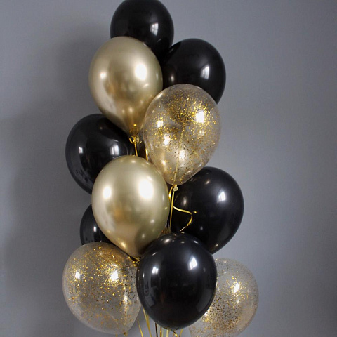 Набор черных и золотых шаров - изображение 2
