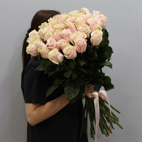 Букет из 35 роз Пинк Мондиаль - изображение 2