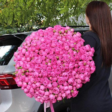 Букет из 101 пионовидной кустовой розы - изображение 2