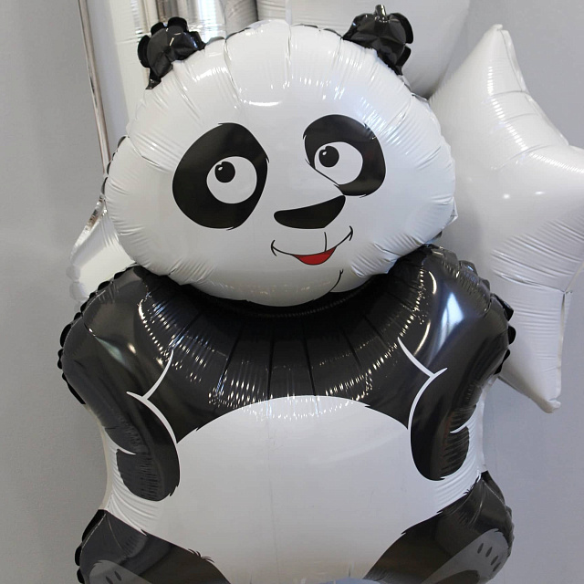 Фольгированные шары : Набор шаров с пандой