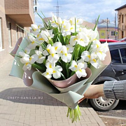 Букет из белых ирисов