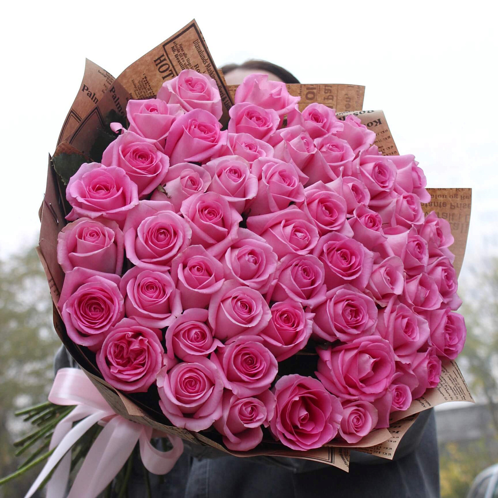 Букет из 51 розы Revival 60 см