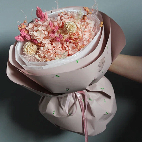 Милый букет из сухоцветов - изображение 2