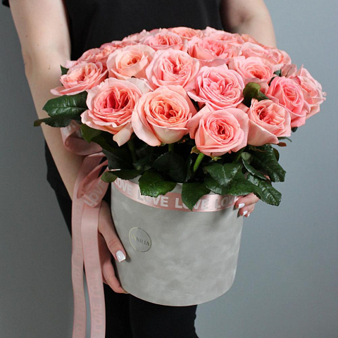 розы Пионовидные розы Лондон Ай в коробке - изображение 2