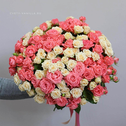 Букет из 39 кустовых роз микс - изображение 2
