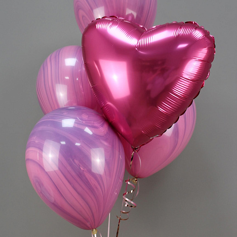 Букеты из шаров  : Набор шаров "Розовый агат"