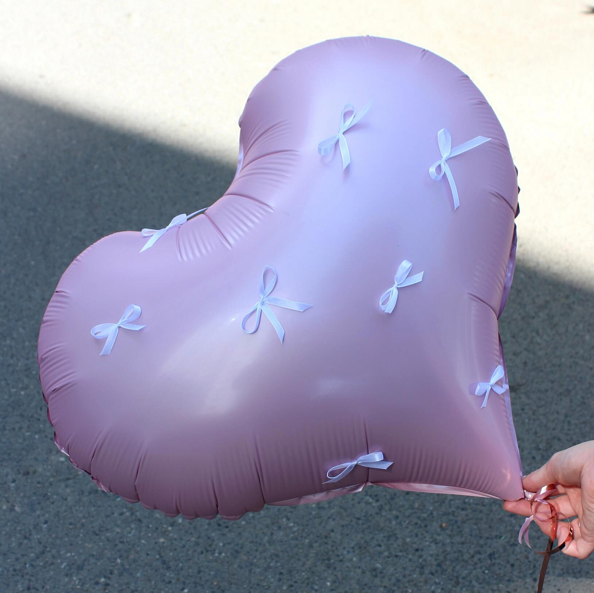 Шар розовое сердце