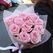 11 роз Pink O'Hara