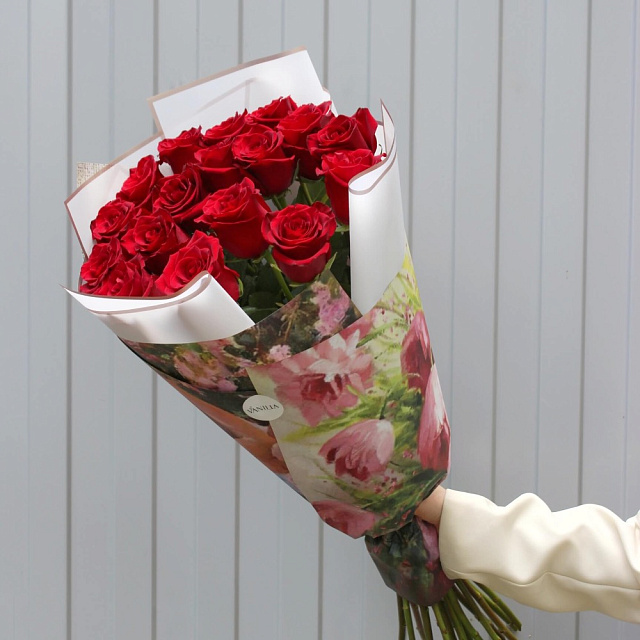 Букет из 17 роз Explorer 80 см - изображение 2