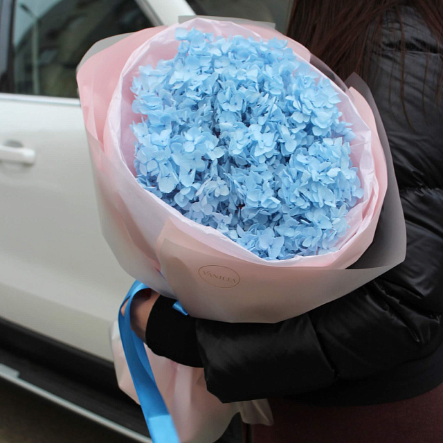 Букет из сухоцветов "Гортензия" - изображение 2