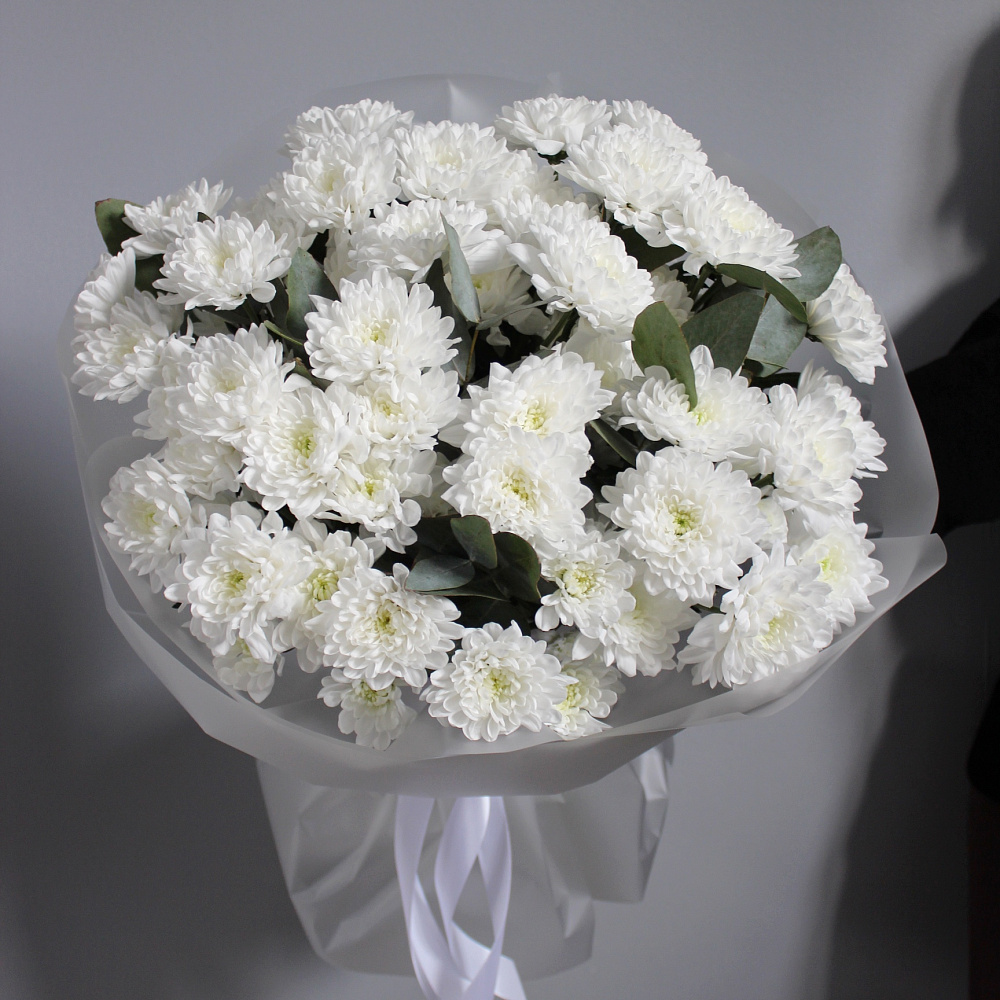 Букет из 9 веток хризантем Алтай