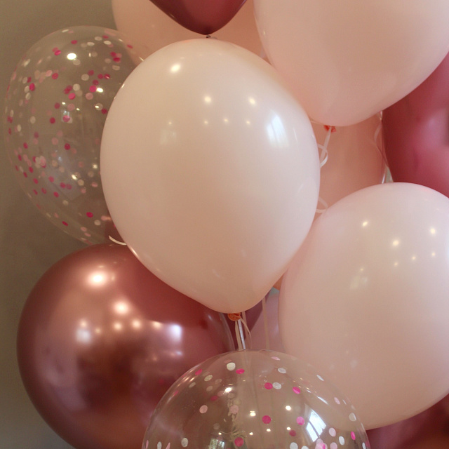 Цветы на день рождения: связка шаров "Джем"