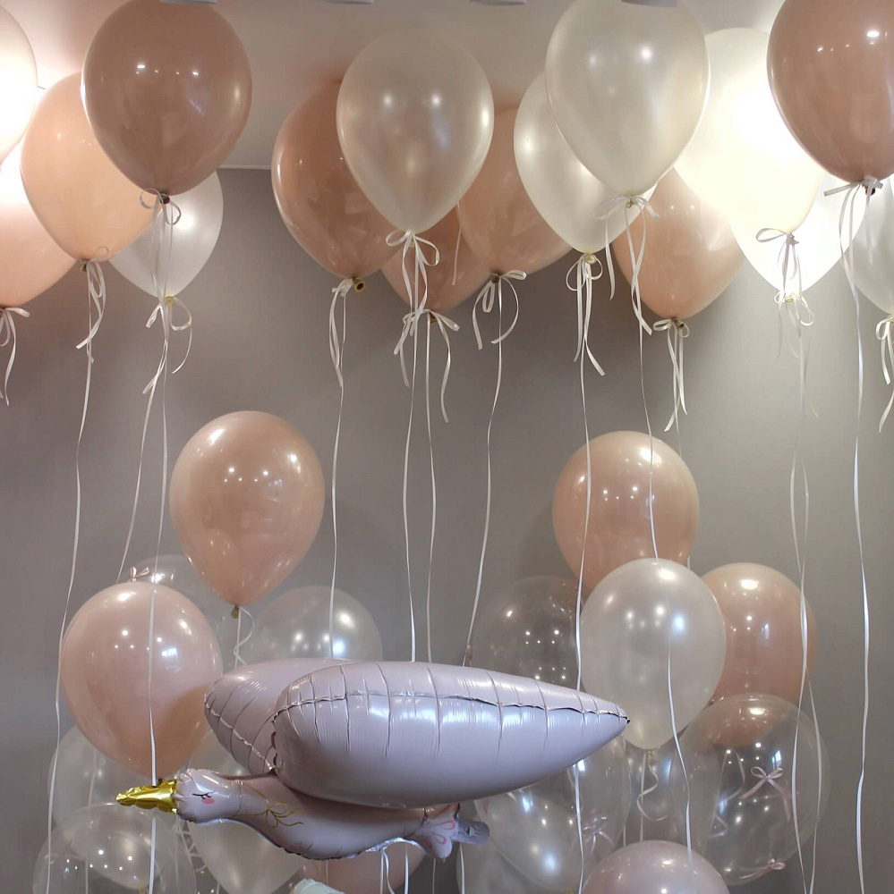 Сет шаров на выписку "Аист"