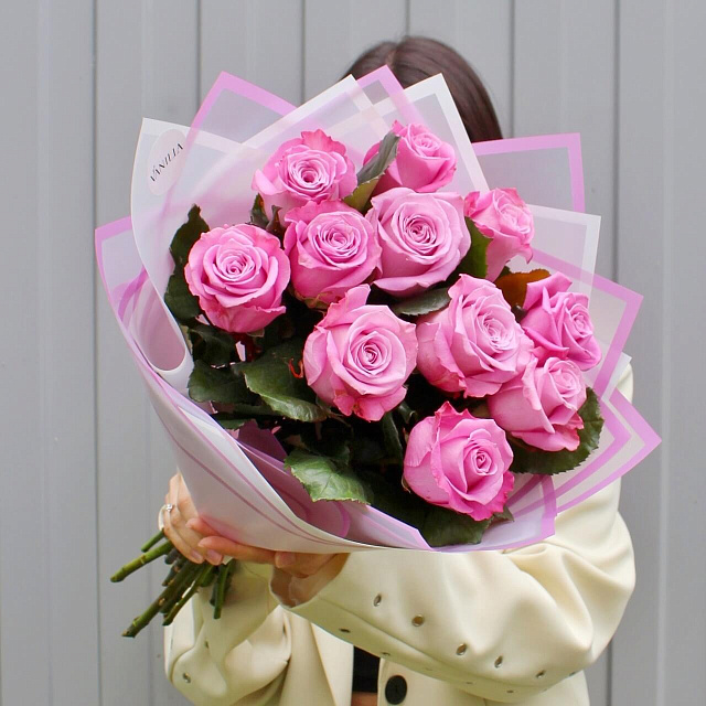 Букеты из роз: Букет из 11 роз Маритим 50 см