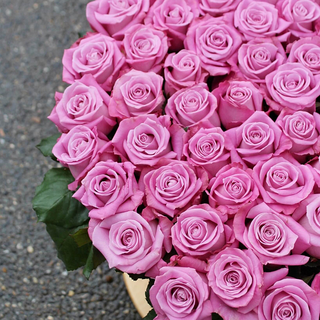 Композиции из цветов: Большой бокс с розой Маритим