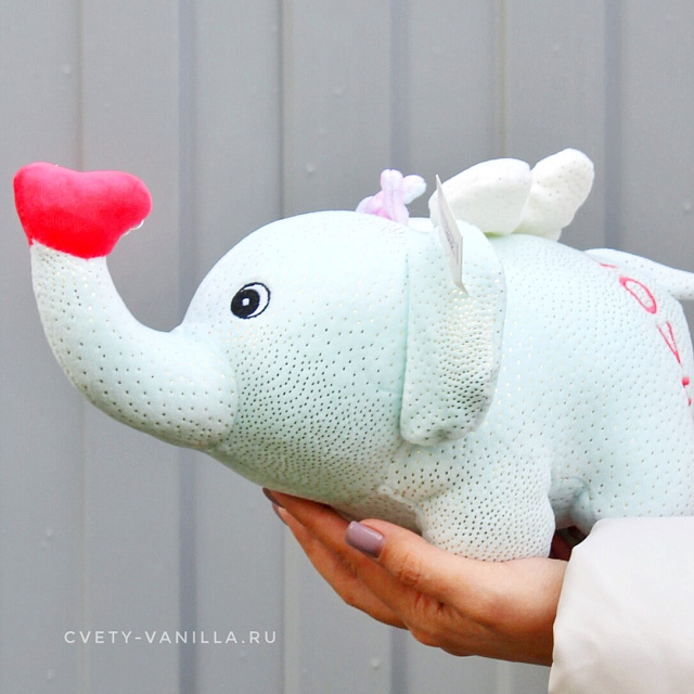 Мягкие игрушки: Мягкая игрушка "Слоник" 15 см