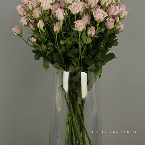 Стеклянная напольная ваза 45 см