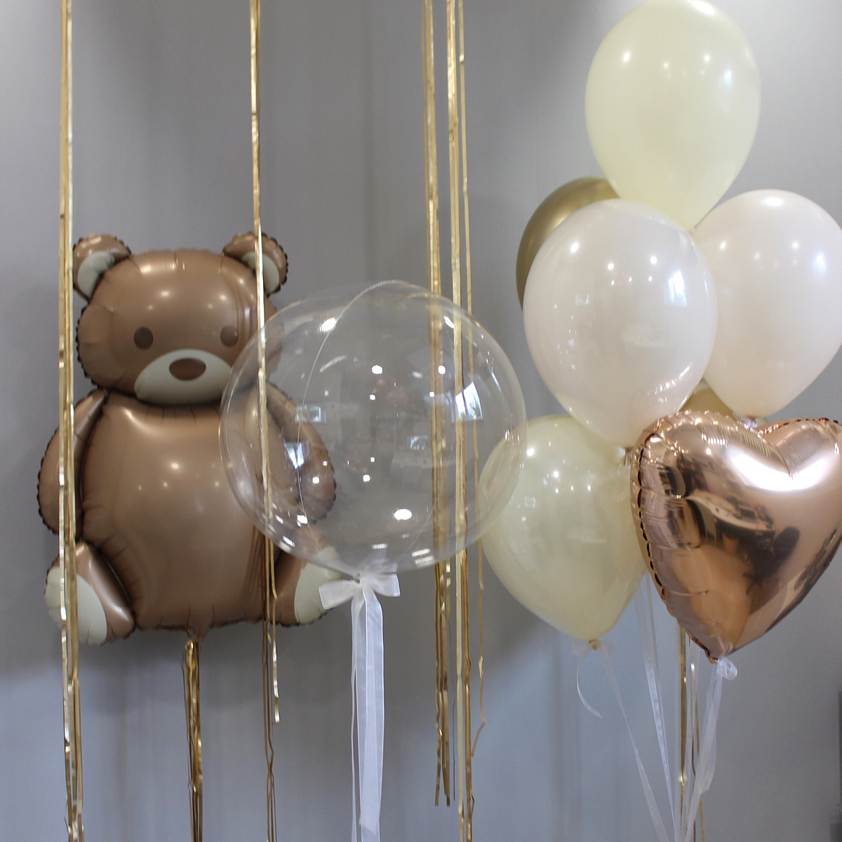 Сет шаров «Нежный с мишкой»