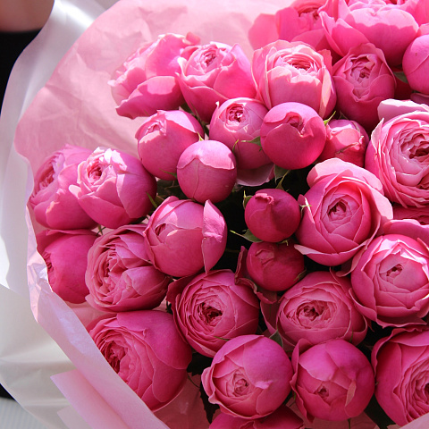 Цветы на день рождения: Набор с пионовидной розой и шаром