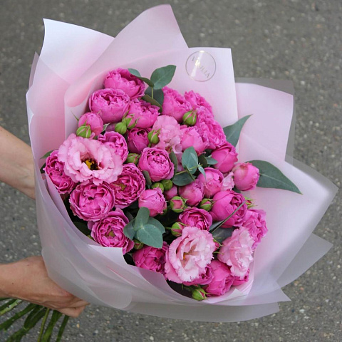 Букет с пионовидной розой "Притяжение" - изображение 2