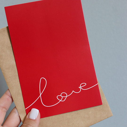 Открытка Love