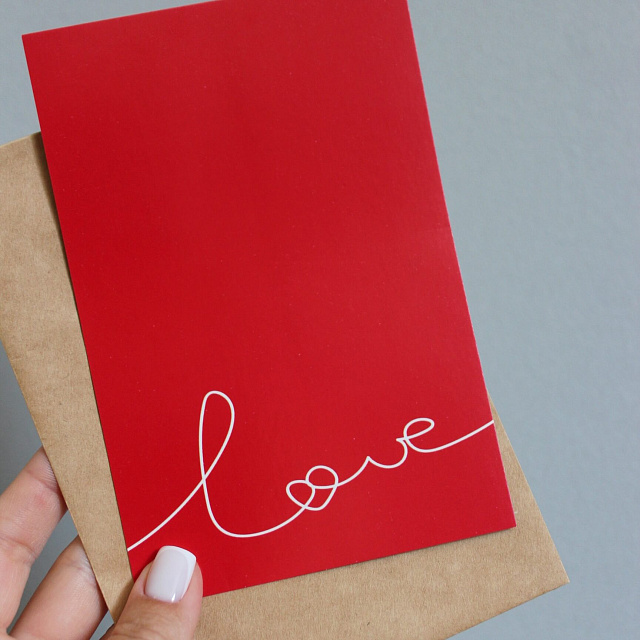 Открытка Love