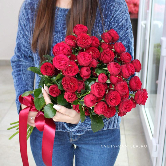 Букет пионовидных роз "Марун" - изображение 2