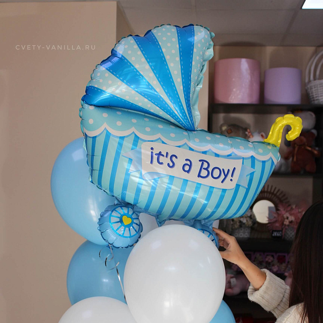 Шары на выписку для мальчика