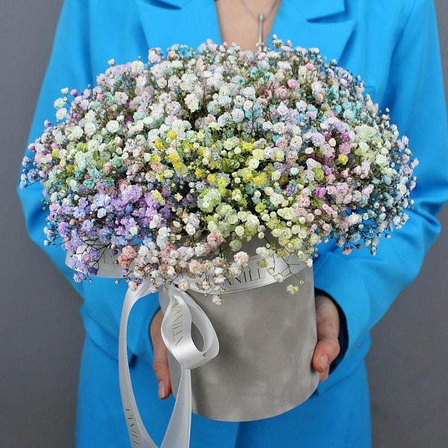 Композиция с радужной гипсофилой - изображение 2