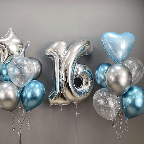 Фонтаны и цифры в голубой гамме - изображение 2