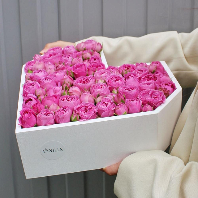 Коробка с розой Misty Bubbles "Heart"  - изображение 2