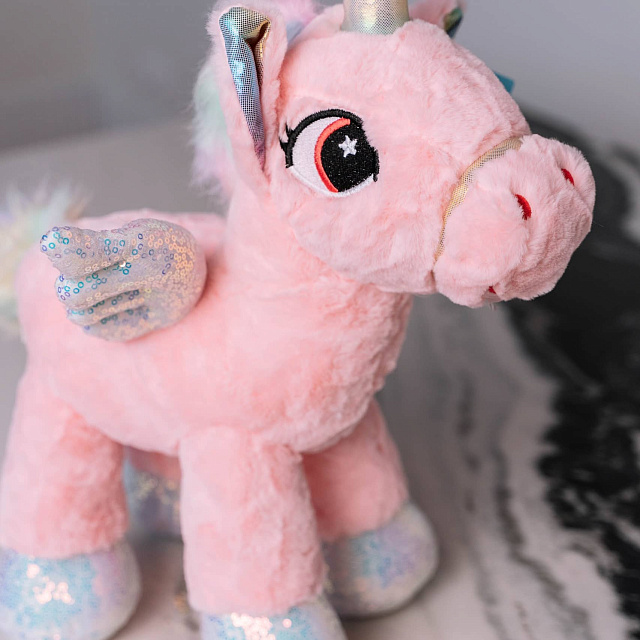 Мягкие игрушки: Игрушка розовый единорог