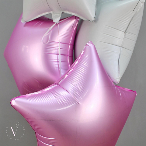 Шары звезды микс цветов