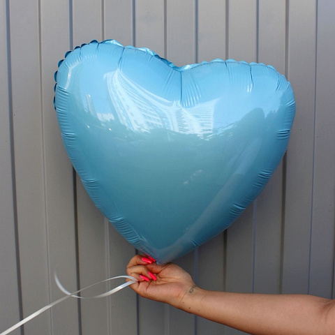 Шар сердце голубое - изображение 2