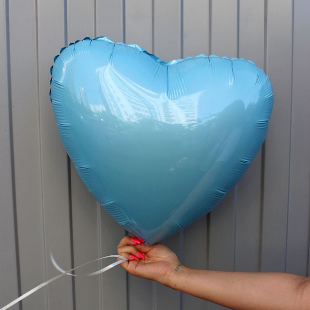 Шар сердце голубое - изображение 2