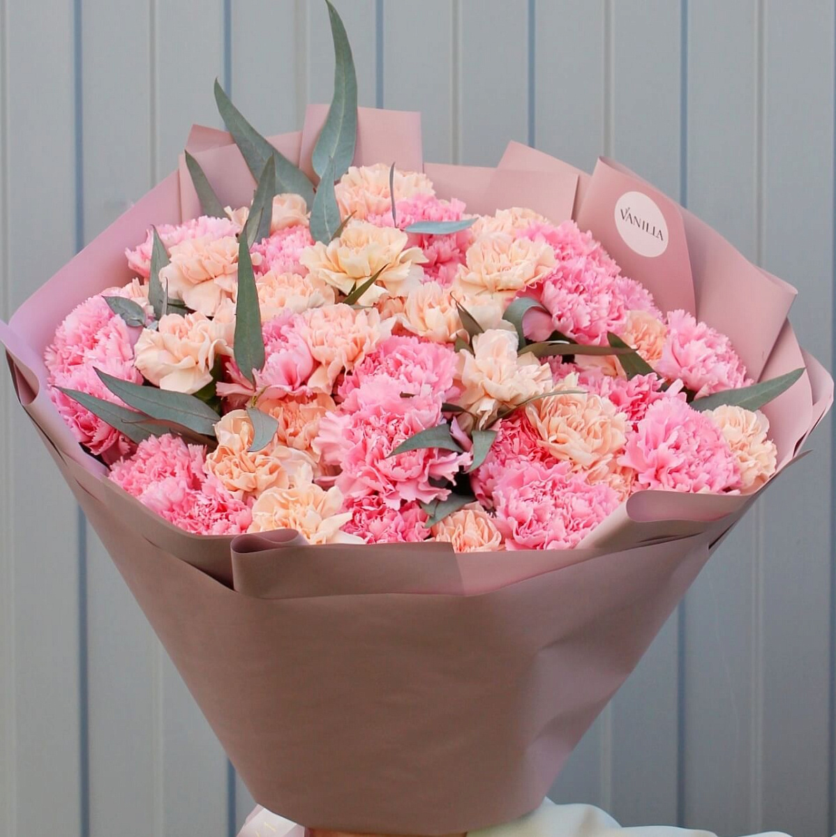 Букет из диантусов микс цветов