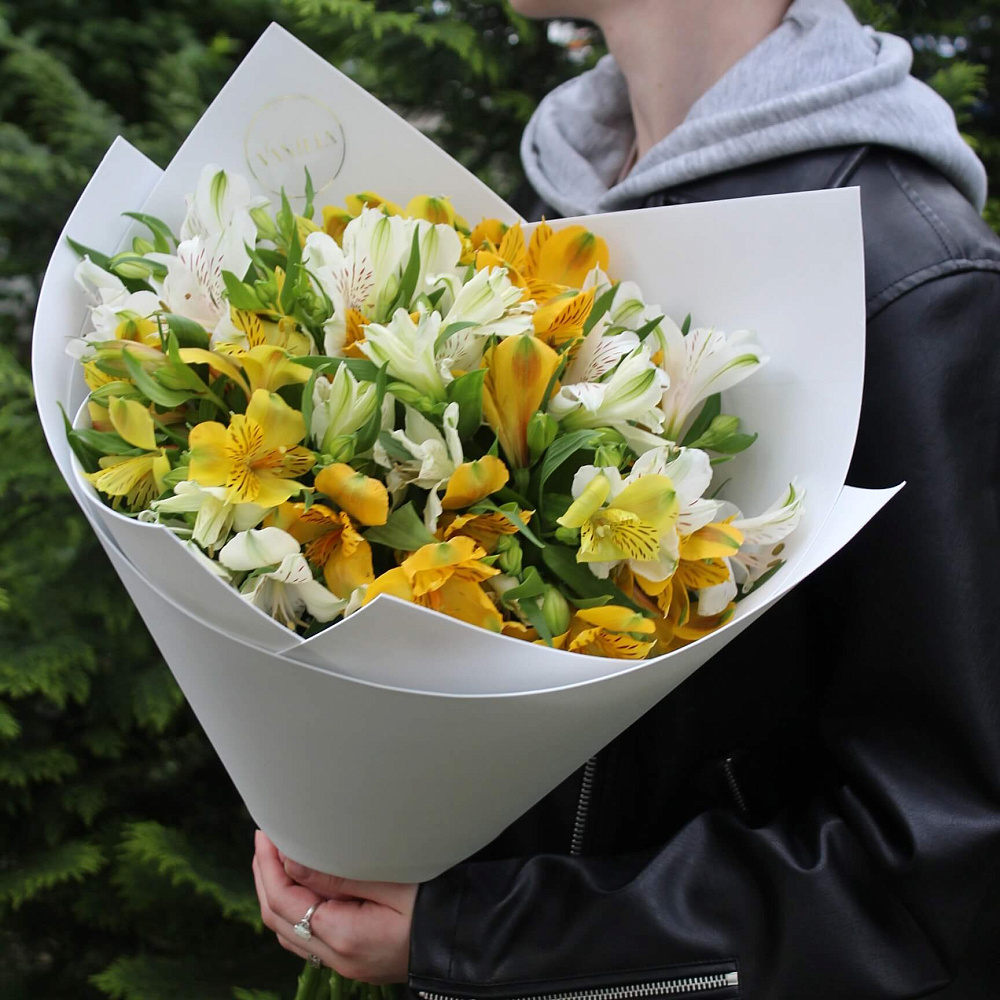 Букет из альстромерии «солнечный»