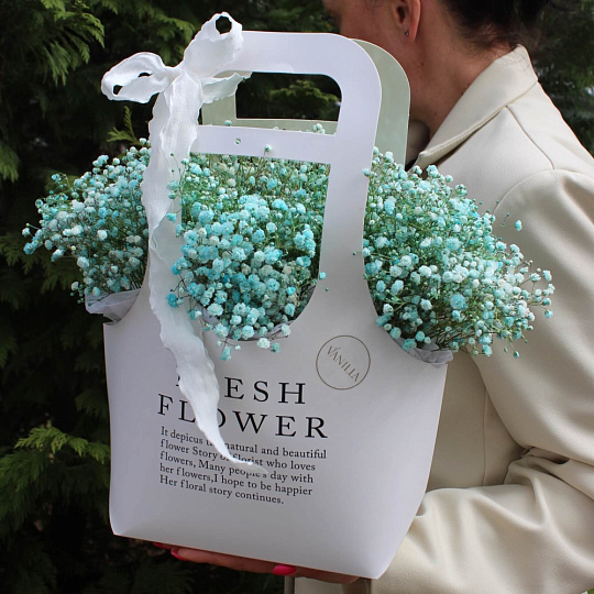 Сумочка с гипсофилой "Blue" - изображение 2