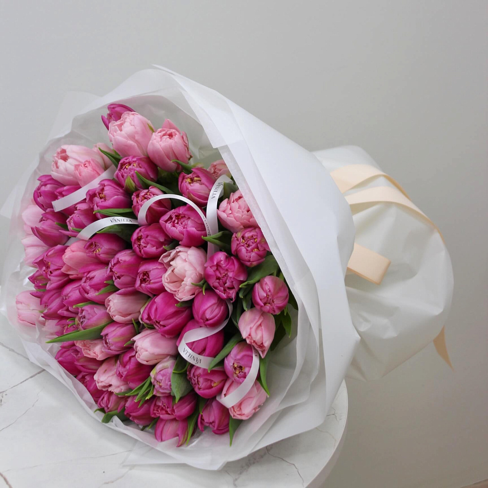 Букет тюльпанов микс Rose