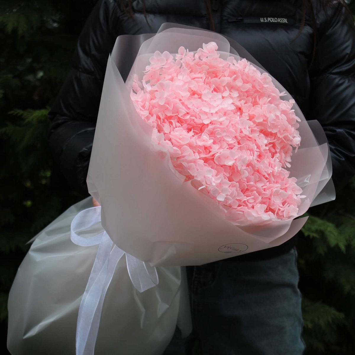 Букет из стабилизированной гортензии