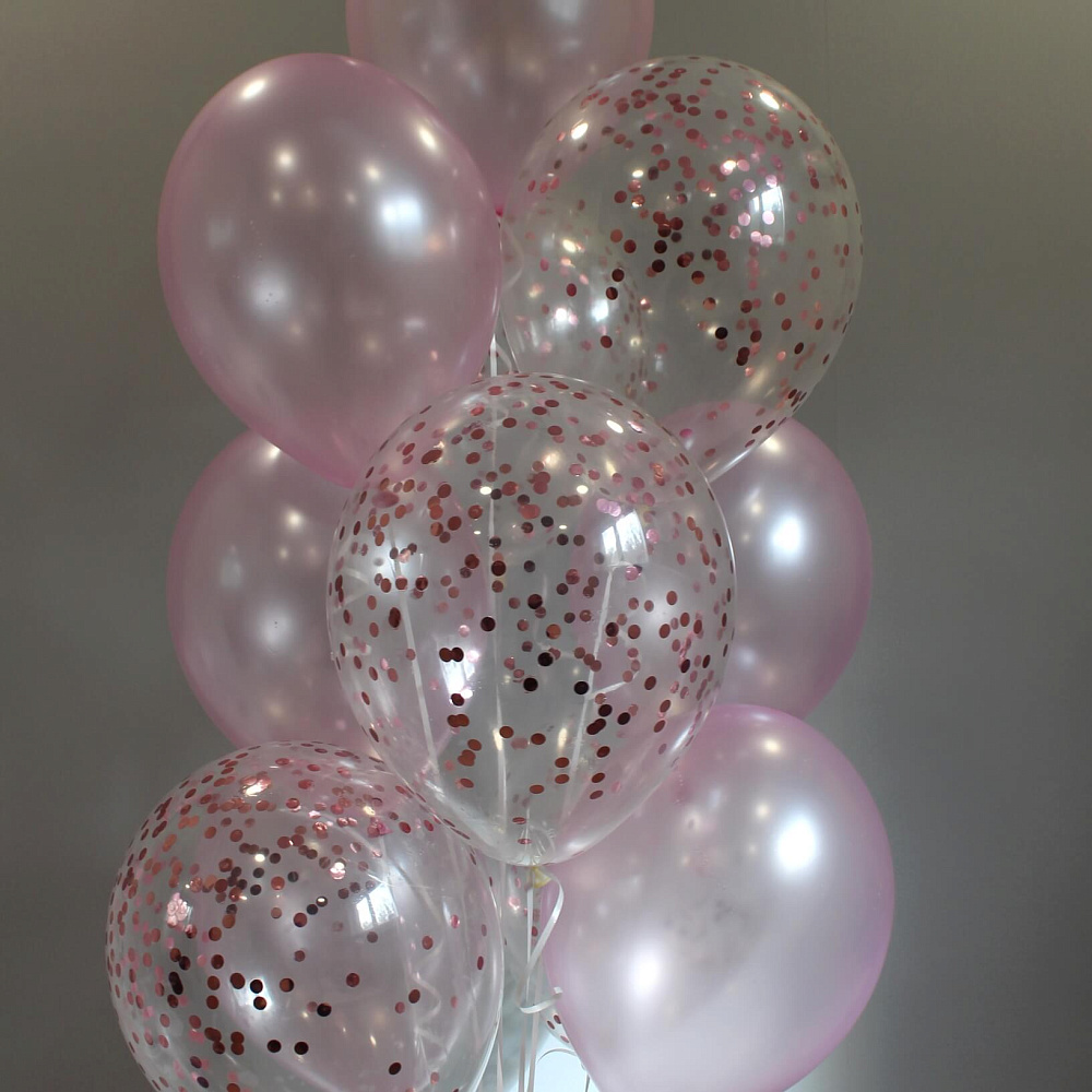 Сет шаров микс "Розовые облака"