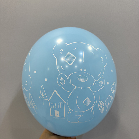 Шар голубой латексный "Выписка" - изображение 2