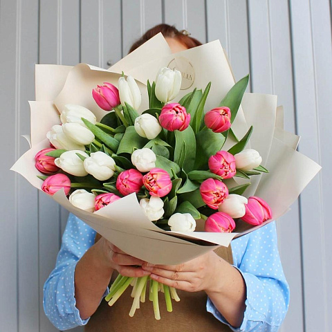 Букет тюльпанов микс Rose - изображение 2