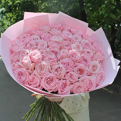 Букет из 51 розы Пинк Охара  - изображение 2