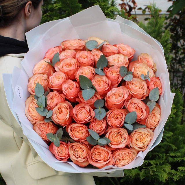 Букет из пионовидных роз Кахала - изображение 2